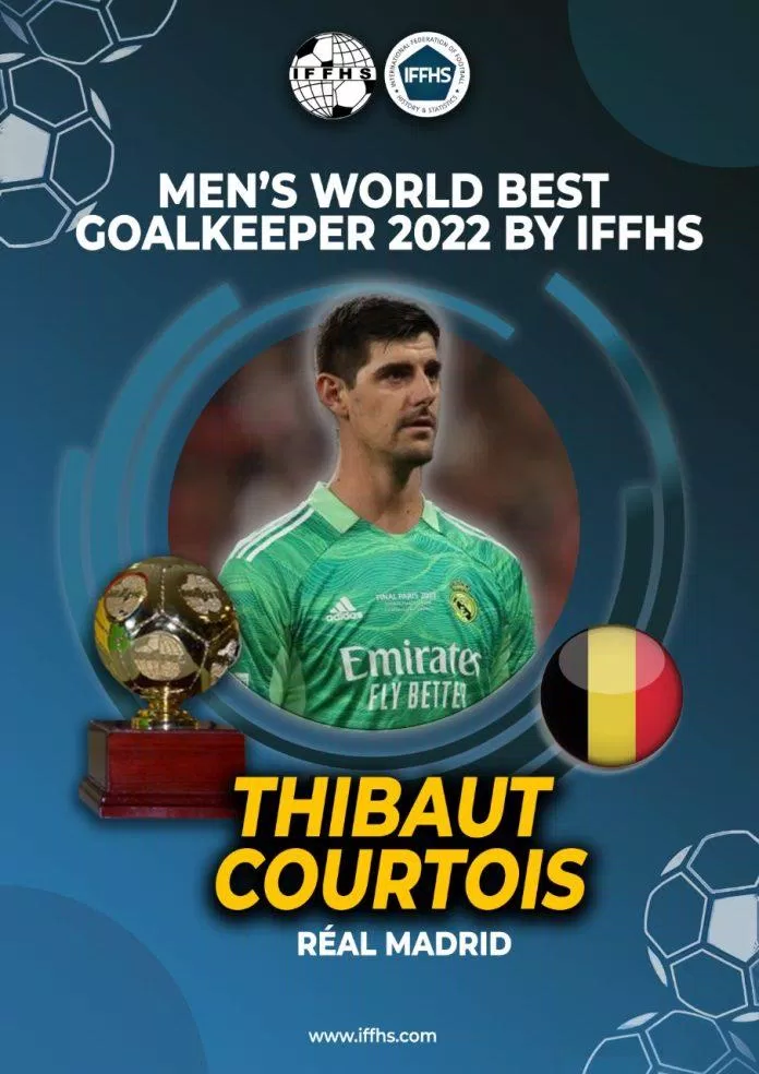 Dù không thể hiện được gì nhiều ở ngày hội bóng đá lớn nhất hành tinh nhưng màn trình diễn trong màu áo Real Madrid giúp Courtois vẫn được ghi nhận là thủ thành xuất sắc nhất năm 2022 (Ảnh: Internet)