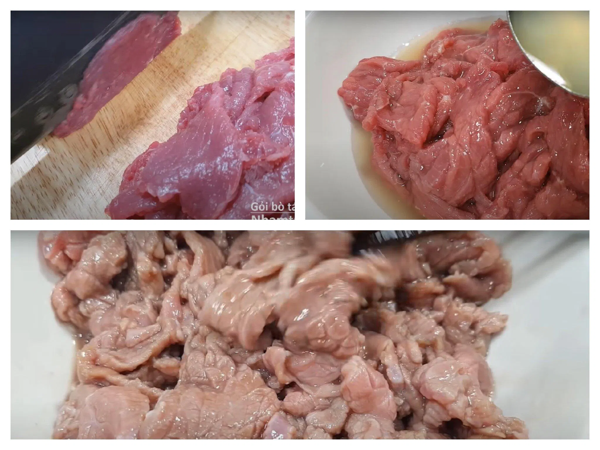 Ngâm thịt bò với chanh