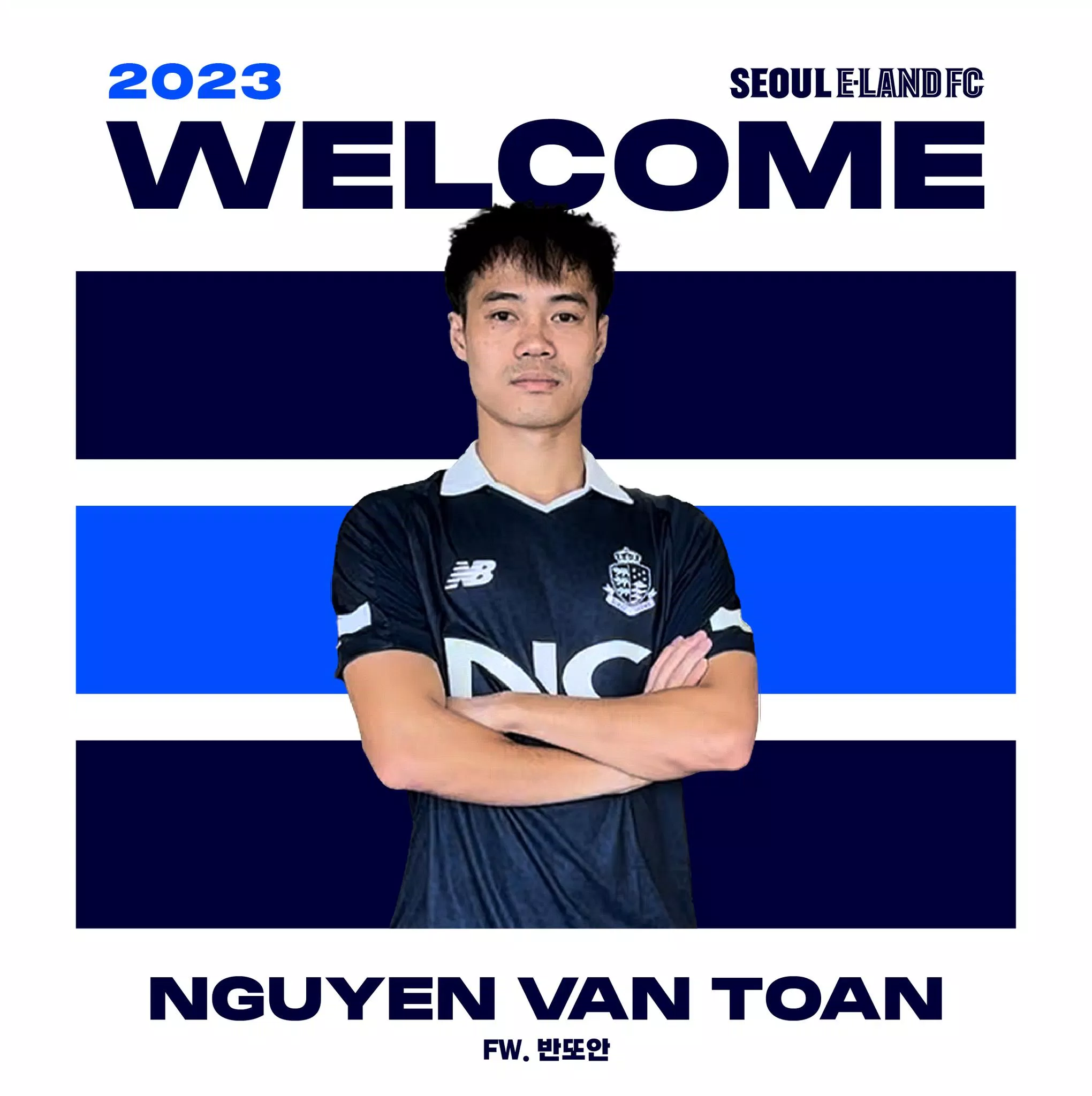 Văn Toàn chính thức gia nhập CLB Seoul E-Land (ảnh CLB Seoul E-Land) Văn Toàn chính thức gia nhập CLB Seoul E-Land (ảnh CLB Seoul E-Land)