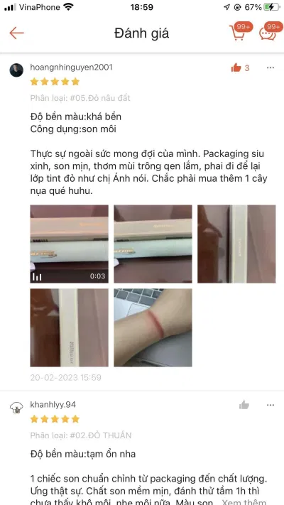 Đánh giá của người dùng Đánh giá của người dùng
