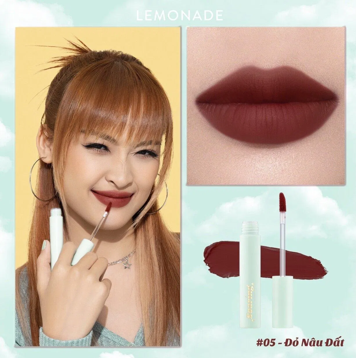 Màu #05 Đỏ nâu đất Màu #05 Đỏ nâu đất