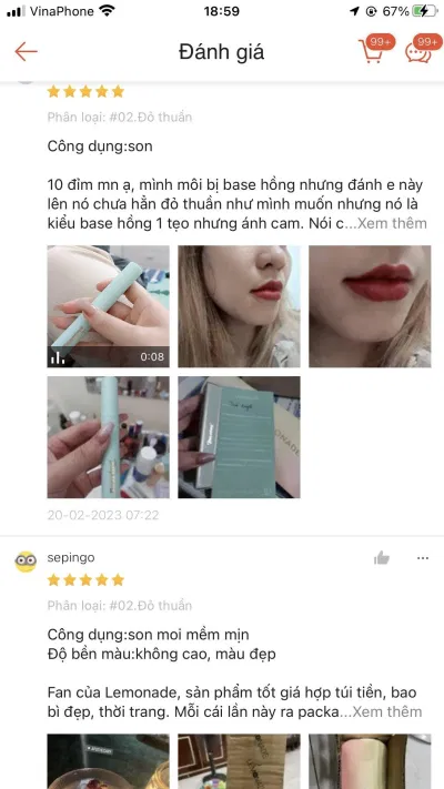 Đanh giá của người dùng Đanh giá của người dùng