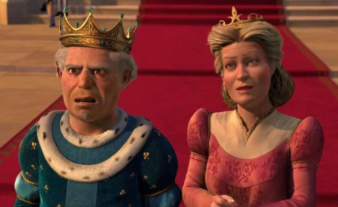 Nữ hoàng Lillian và Vua Harold trong Shrek