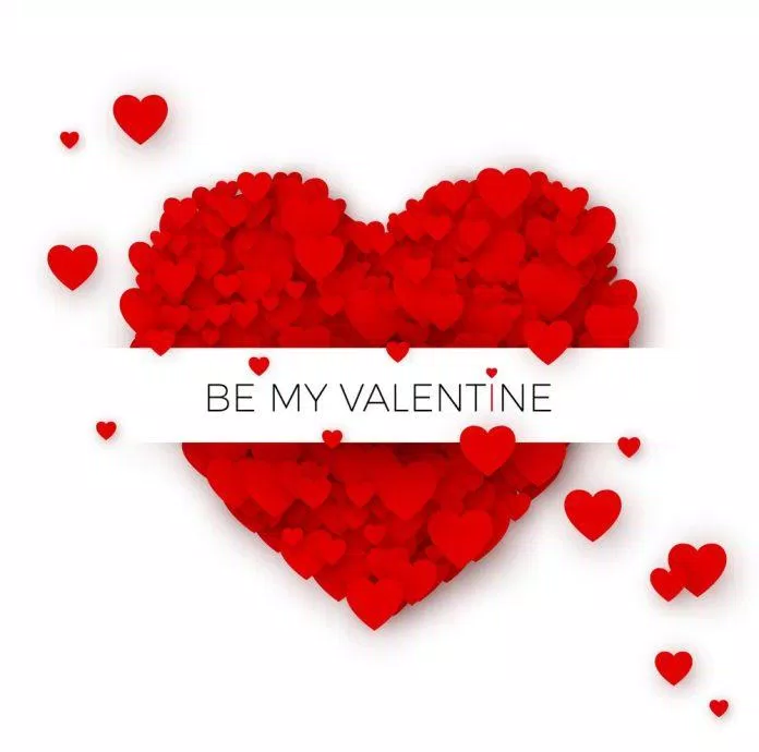 Thiệp 14/2 Valentine đẹp thanh lịch (Ảnh: Internet)