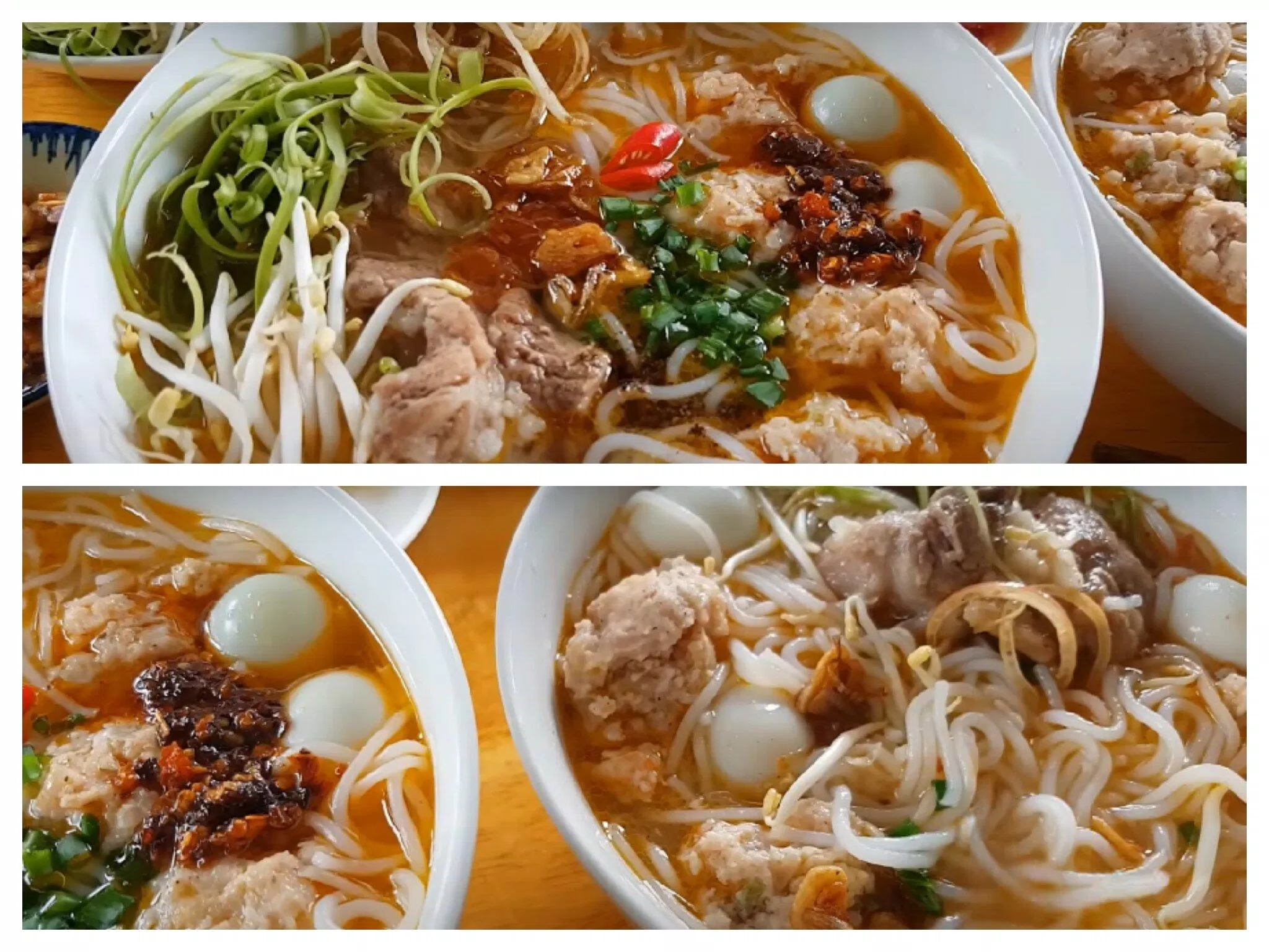 bún thịt tôm viên