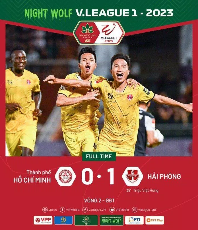Hải Phòng 1-0 CLB TPHCM (Ảnh: Internet) Hải Phòng 1-0 CLB TPHCM (Ảnh: Internet)