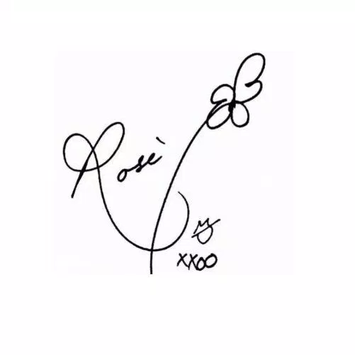 Chữ ký của Rosé (BLACKPINK) (Ảnh: Internet) Chữ ký của Rosé (BLACKPINK) (Ảnh: Internet)