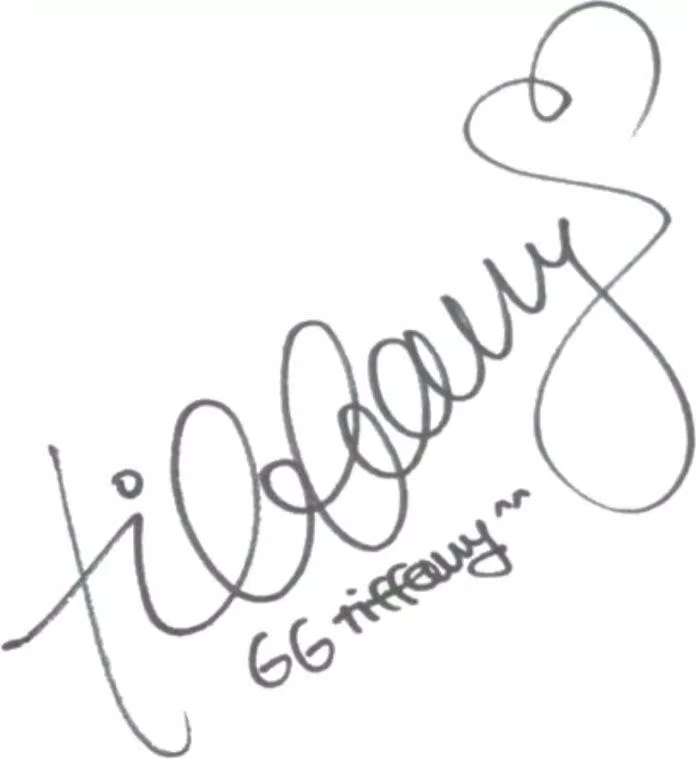 Chữ ký của Tiffany (Girls’ Generation) (Ảnh: Internet)