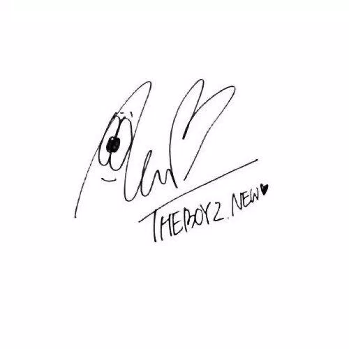 Chữ ký của New (THE BOYZ) (Ảnh: Internet) Chữ ký của New (THE BOYZ) (Ảnh: Internet)
