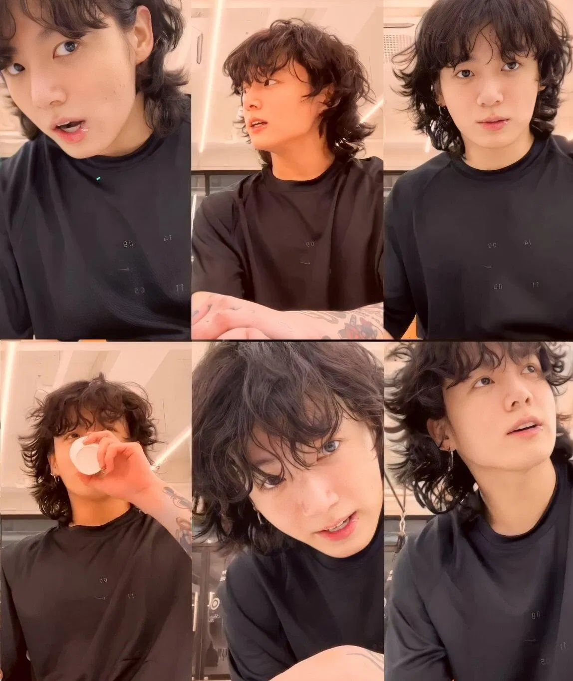 Kiểu tóc mới của Jungkook khiến fans náo loạn. (Ảnh: Internet)