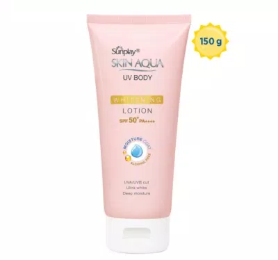 Kem chống nắng body cho da nhạy cảm Sunplay Skin Aqua UV Body Whitening Lotion (Ảnh: Internet).