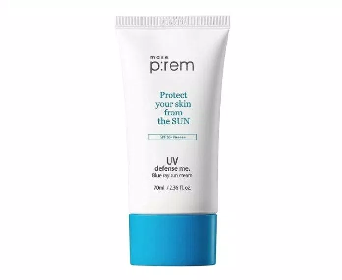 Kem chống nắng vật lý cho da khô Make Prem UV Defense Sun Cream