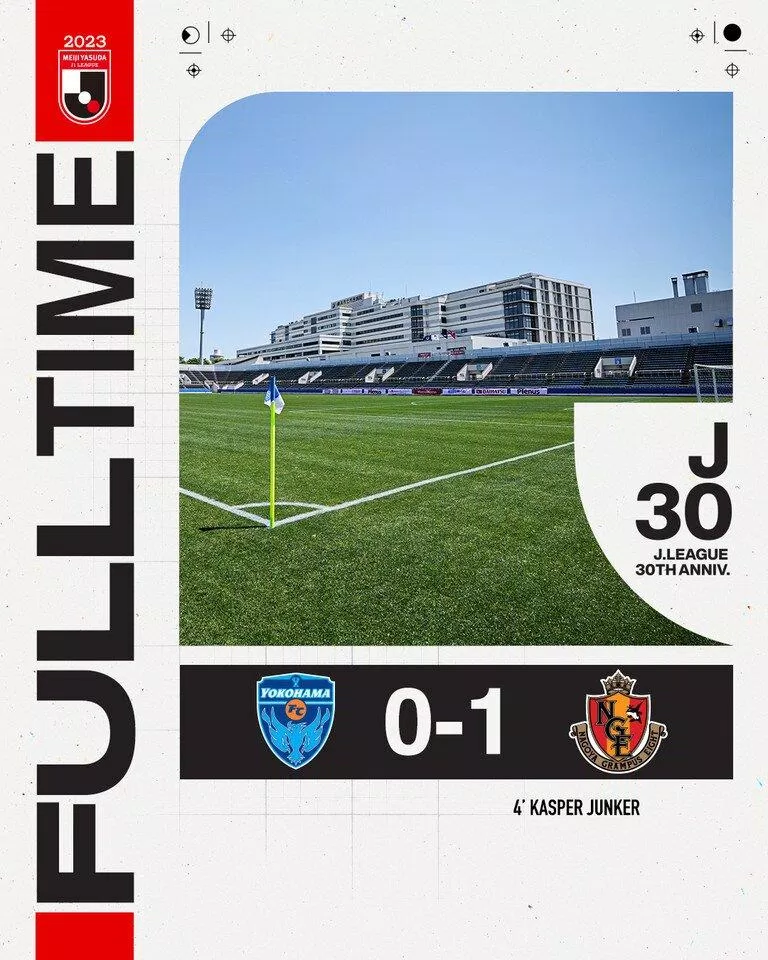 Yokohama FC nhận thất bại 0-1 trước Nagoya Grampus Eight. (Ảnh: Internet)