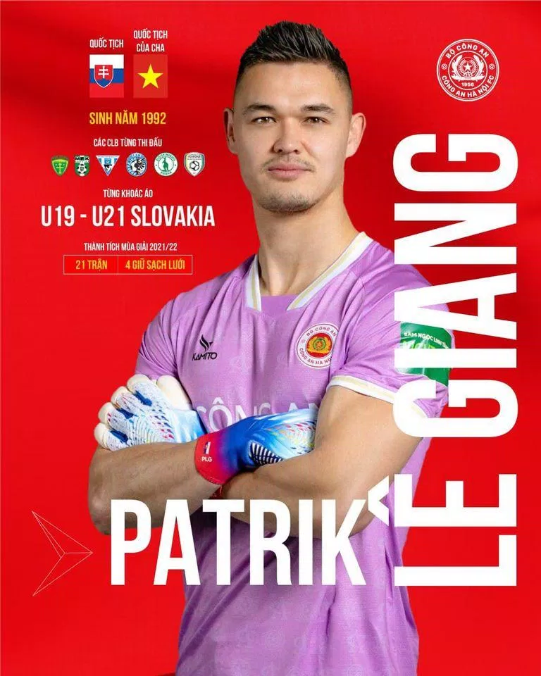 Patrik Le Giang thay Filip Nguyễn (Ảnh: Internet) Patrik Le Giang thay Filip Nguyễn (Ảnh: Internet)