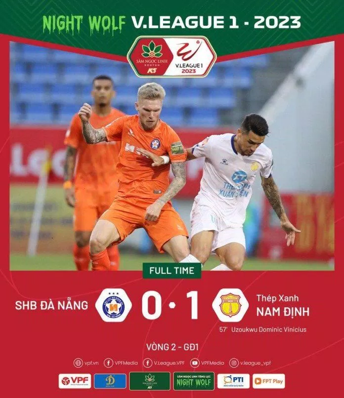 CLB Nam Định 1-0 SHB Đà Nẵng (Ảnh: Internet)