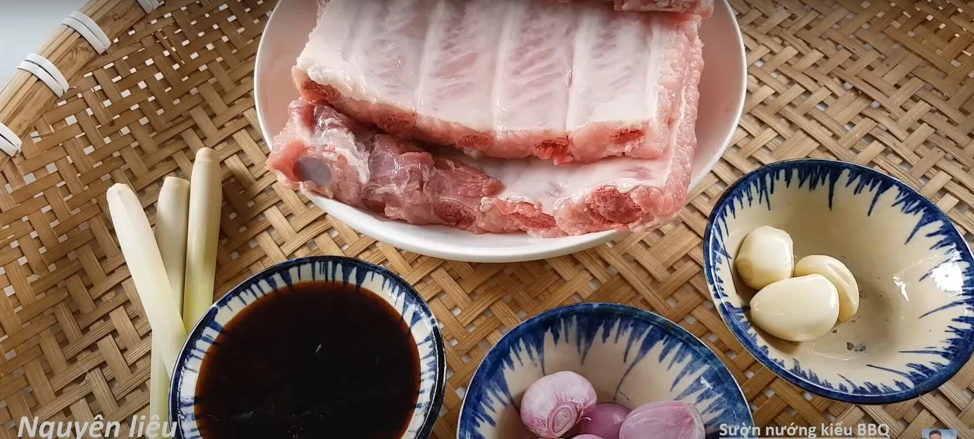 Nguyên liệu làm sườn nướng BBQ