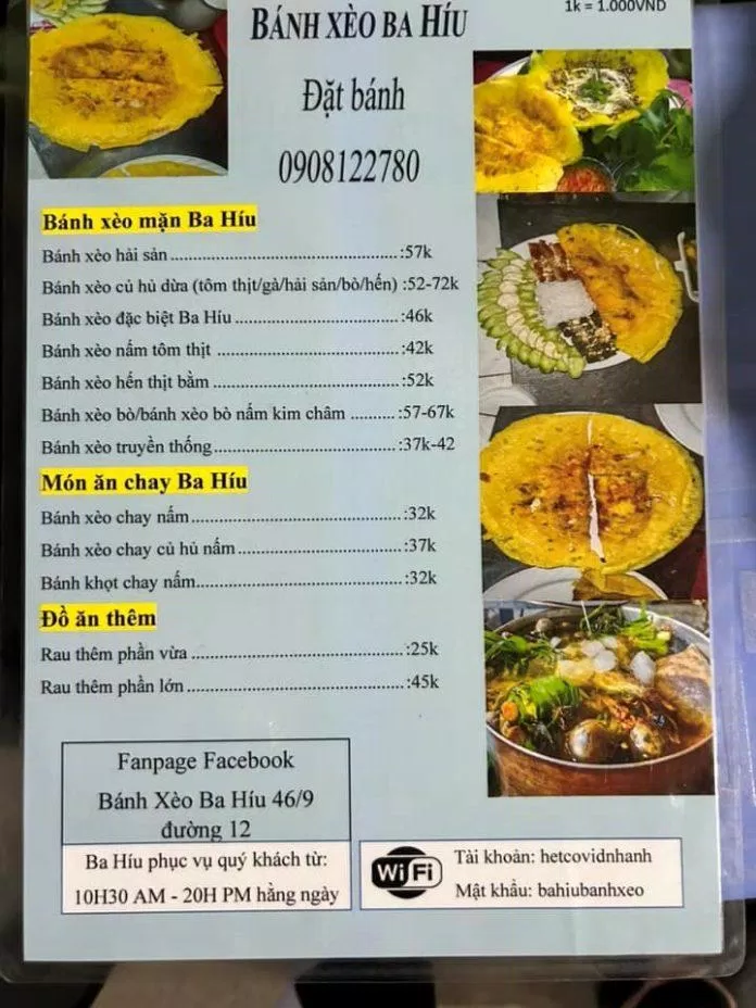 Thực đơn