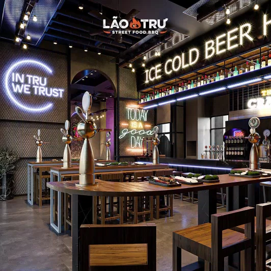 Lão Trư BBQ & Beer - Phạm Ngọc Thạch. (Nguồn ảnh: Facebook Lão Trư) Lão Trư BBQ & Beer - Phạm Ngọc Thạch. (Nguồn ảnh: Facebook Lão Trư)