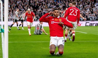 Rashford ghi bàn thắng thứ 25 trong mùa giải nhân đôi cách biệt cho Man Utd (Ảnh: Internet) Rashford ghi bàn thắng thứ 25 trong mùa giải nhân đôi cách biệt cho Man Utd (Ảnh: Internet)
