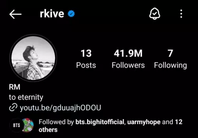 Trang IG cá nhân của RM BTS đã xóa hơn 100 bài viết. (Ảnh: Internet) Trang IG cá nhân của RM BTS đã xóa hơn 100 bài viết. (Ảnh: Internet)