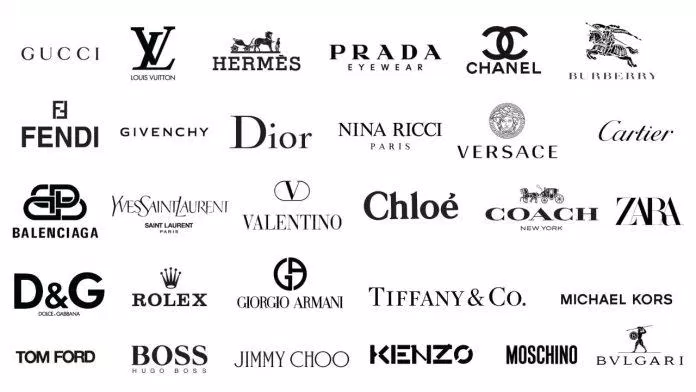 Các thương hiệu thời trang thường sử dụng màu đen cho logo thương hiệu (Ảnh: Internet)