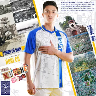 Theo kế hoạch, mẫu áo này sẽ được SLNA sử dụng trong trận derby miền Trung với Đông Á Thanh Hóa ngay ở vòng 2 V.League 2023 sắp tới. (Ảnh: Internet) Theo kế hoạch, mẫu áo này sẽ được SLNA sử dụng trong trận derby miền Trung với Đông Á Thanh Hóa ngay ở vòng 2 V.League 2023 sắp tới. (Ảnh: Internet)