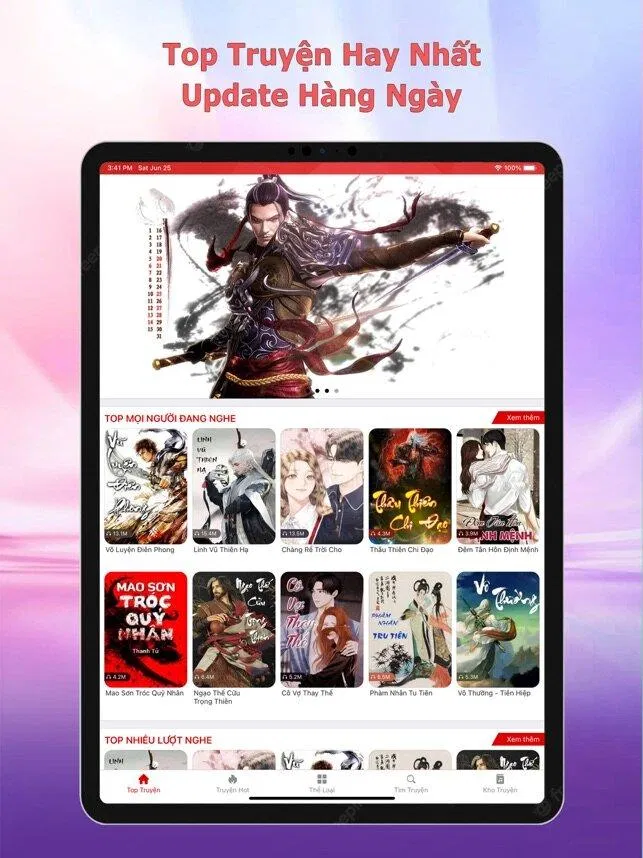 Ứng dụng đọc sách miễn phí Nghe Đọc Truyện