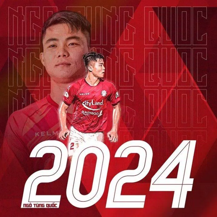 Ngô Tùng Quốc đồng hành cùng CLB TPHCM đến hết năm 2024 (Ảnh: Internet) Ngô Tùng Quốc đồng hành cùng CLB TPHCM đến hết năm 2024 (Ảnh: Internet)