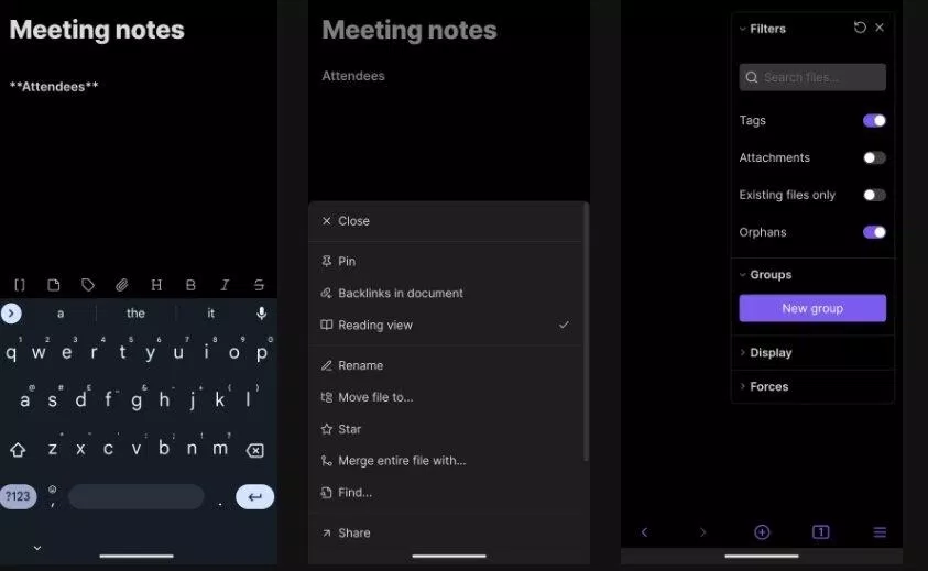 Ứng dụng ghi chú Obsidian (Ảnh: Internet) Ứng dụng ghi chú Obsidian (Ảnh: Internet)
