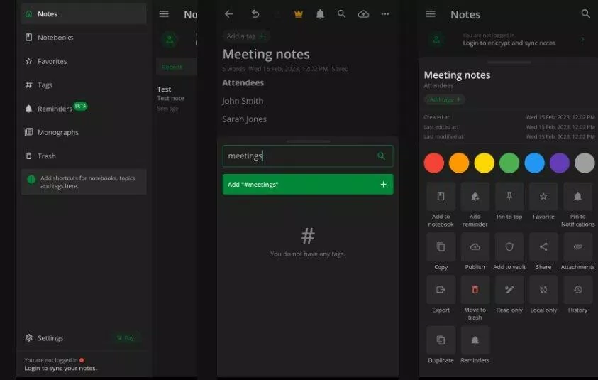 Ứng dụng ghi chú Notesnook (Ảnh: Internet) Ứng dụng ghi chú Notesnook (Ảnh: Internet)