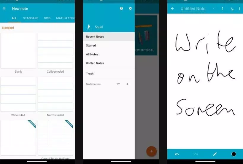 Ứng dụng ghi chú Squid (Ảnh: Internet) Ứng dụng ghi chú Squid (Ảnh: Internet)