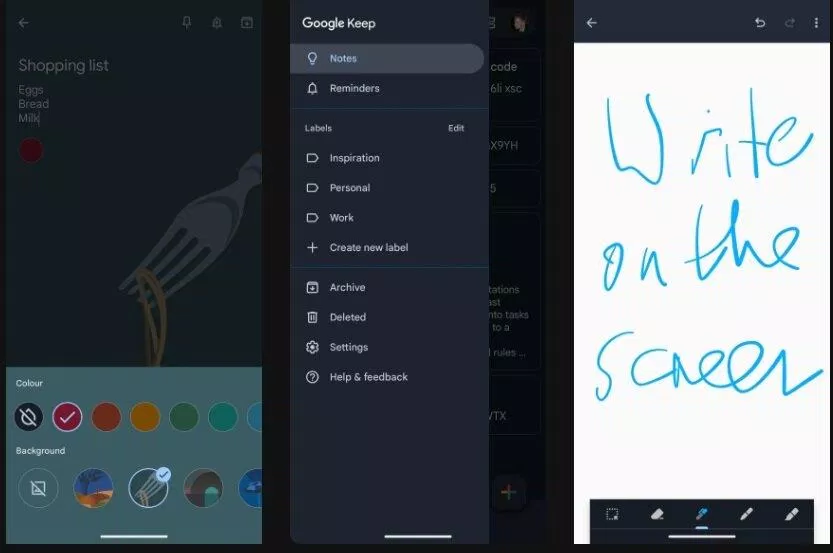 Ứng dụng ghi chú Google Keep (Ảnh: Internet) Ứng dụng ghi chú Google Keep (Ảnh: Internet)