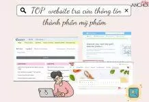 website tra cứu thông tin thành phần mỹ phẩm