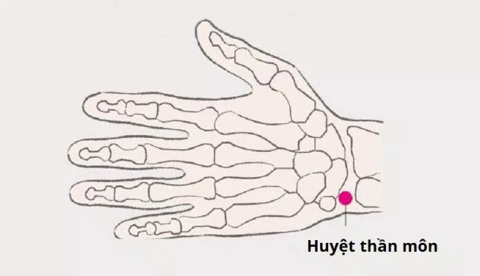 Bấm huyệt chữa mất ngủ: Huyệt Thần môn