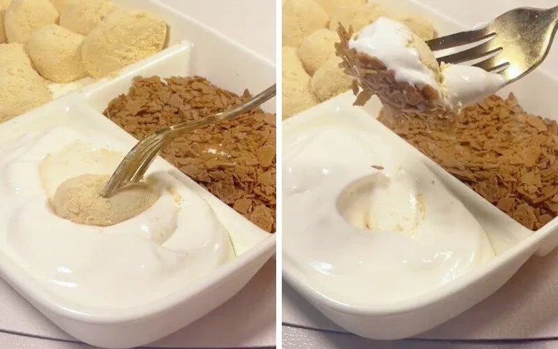 Bánh mochi chấm kem sữa - Chút ngọt ngào cho ngày thêm vui (Ảnh: THCS Võ Thị Sáu)