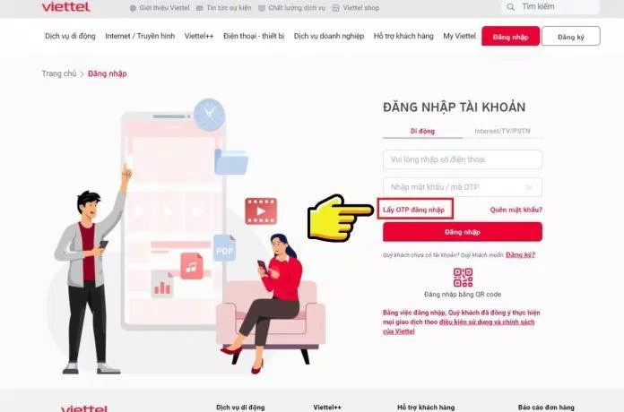 Kiểm tra sim chính chủ Viettel thông qua Website Viettel. (Ảnh: Internet)