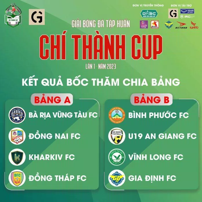 Chí Thành Cup 2023 diễn ra từ ngày 8 đến 17/3 quy tụ 8 đội bóng tham dự (Ảnh: Internet)