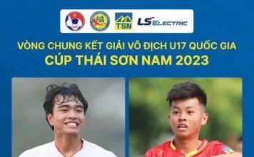 Chung kết giải vô địch U17 quốc gia - Cúp Thái Sơn Nam 2023, 15h00 ngày 21/3/2023. (Ảnh: Internet)