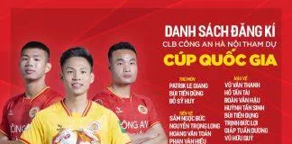 Danh sách đăng kí thi đấu Cup quốc gia của CLB CAHN