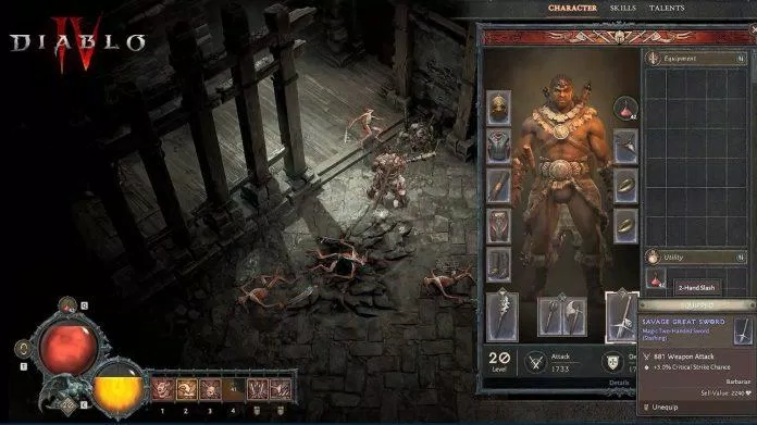 Class chiến binh vô cùng quen thuộc trong dòng game Diablo (Nguồn: Internet)