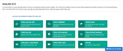 Dịch vụ tăng like Tiktok, Facebook uy tín, giá tốt nhất hiện nay. (Ảnh: Internet)