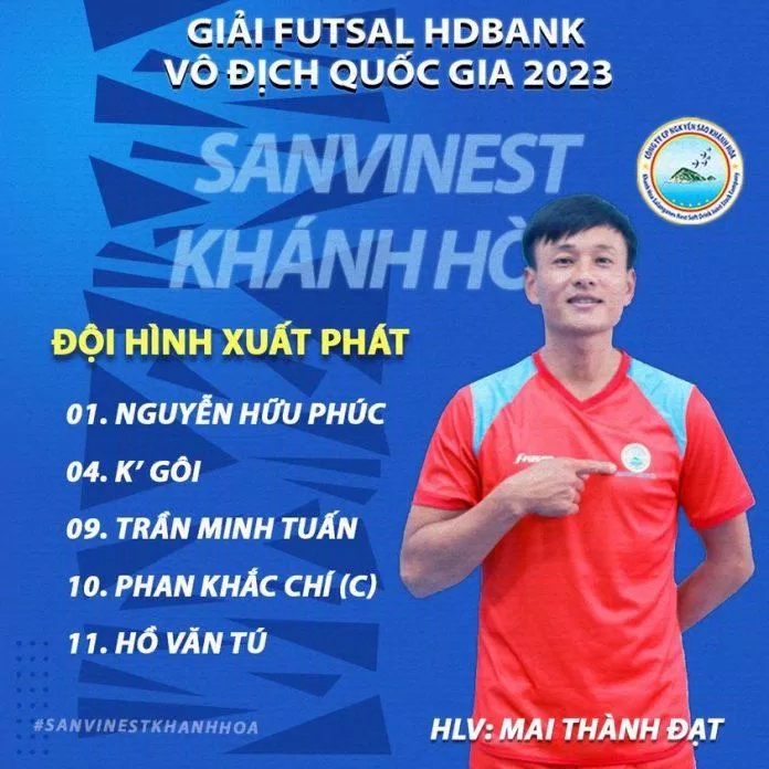 Đội hình ra sân của Sanvinest Khánh Hoà (Ảnh: Internet) Đội hình ra sân của Sanvinest Khánh Hoà (Ảnh: Internet)