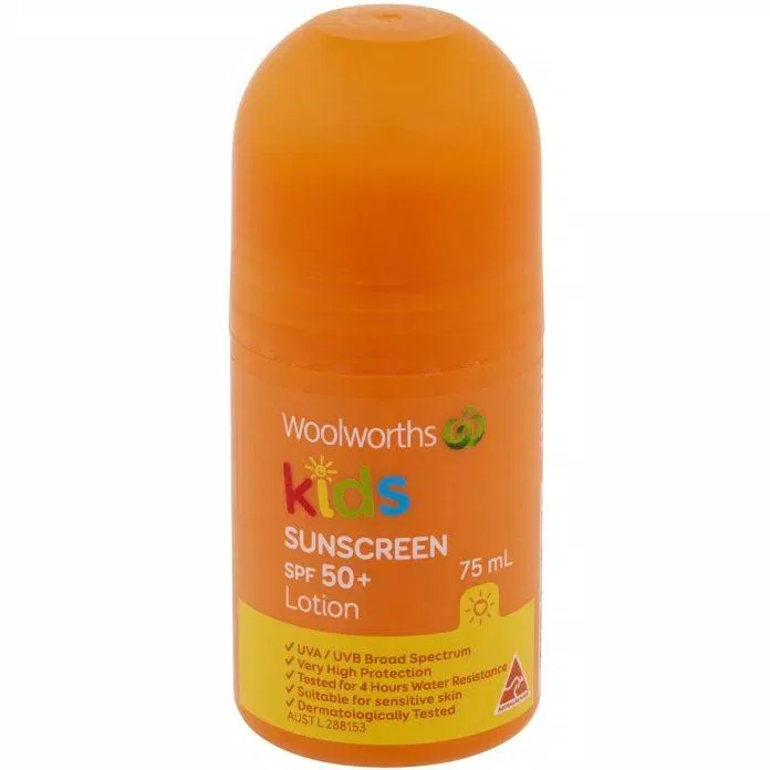 Woolworths Kids Sunscreen Spf 50+ Roll On