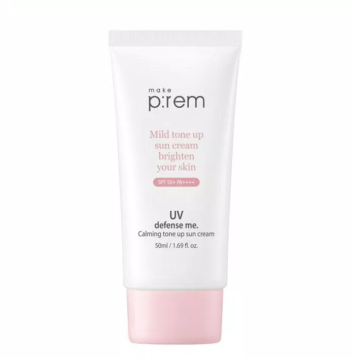 Make Prem UV Defense Me Calming Tone Up Sun Cream