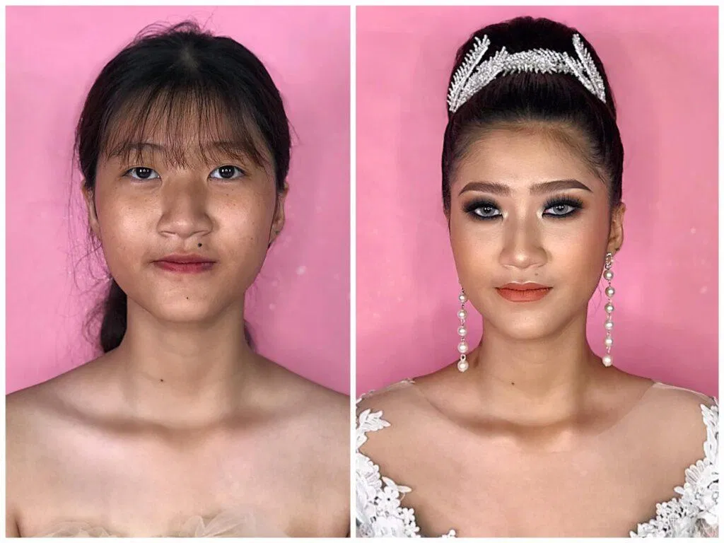 Học makeup theo tỷ lệ chú trọng kỹ thuật chỉnh sửa khuyết điểm phù hợp.