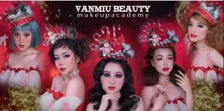 Học viên thường xuyên có những buổi học concept makeup thể hiện tài năng.