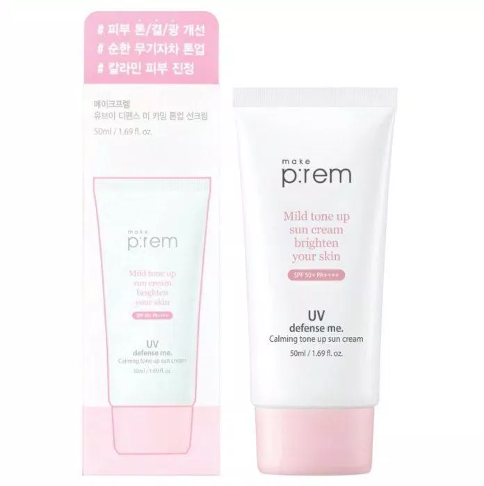 Dòng kem chống nắng nâng tone mới của Make P:rem giúp làm sáng da tự nhiên. (Nguồn: Internet).