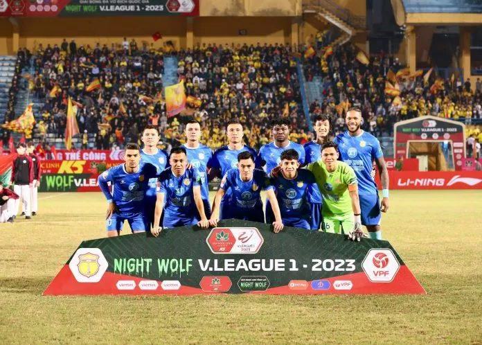 CLB Nam Định đang có thành tích khá ổn sau 4 trận đầu tiên của V.League 2023 và đang xếp thứ 3 trên BXH (Ảnh: Internet)