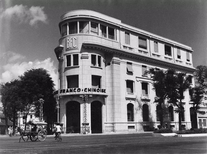 Ngân hàng Pháp - Hoa nằm bên ngã tư Rue Paul Bert - Henri Rivie, ngày nay tòa nhà thuộc Bộ Công thương. (Nguồn: Internet)