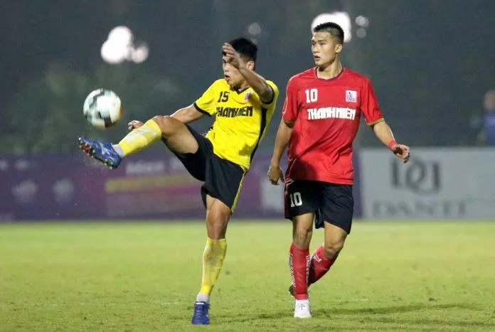 Trung vệ Nguyễn Ngọc Thắng vừa được CLB Hồng Lĩnh Hà Tĩnh trao cơ hội ra sân tại V.League 2023 (Ảnh: Internet)